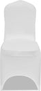 vidaXL - Stoelhoezen - stretch - wit - 100 - st