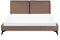 MELLE - Tweepersoonsbed - Bruin - 160 x 200 cm - Bouclé
