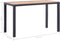 vidaXL Tuintafel 123x60x74 cm massief acaciahout zwart en bruin
