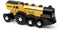 BRIO Mighty Gold Actie locomotief - Speelgoedtrein op batterijen - Verlichting geluiden - Multicolor