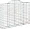 vidaXL - Schanskorven - 5 - st - gewelfd - 200x30x140/160 - cm - ijzer