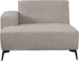 LABEL51 Bank Nero Element Chaise Longue Links Naturel Bouclé