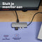 Trust 25672 - USB-C Hub - 1x HDMI 1x Ethernet 2x USB-A 2x USB-C - Grijs