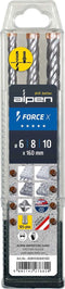 SDS-Plus FORCE X Steenboren set 3 delig - Ø 6/8/10