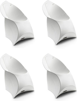 Flux Chair Junior opvouwbare design kinderstoel wit (4 stuks)