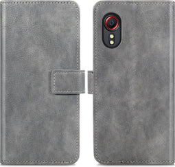iMoshion Hoesje Geschikt voor Samsung Galaxy Xcover 5 Hoesje Met Pasjeshouder - iMoshion Luxe Bookcase - Grijs