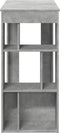 vidaXL - Bartafel - met - rekken - 102x50x103,5 - cm - bewerkt - hout - betongrijs