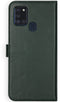 Selencia Galaxy A21s - Echt Lederen Bookcase - 3 Pashouders - Groen