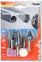 KWB 510000 - Slijpsteenset - 5-delig Normaalkorund - Schacht 6 mm (5 stuks)