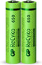 GP ReCyko Rechargeable AAA batterijen - Oplaadbare batterijen AAA - (650mAh) - 2 stuks
