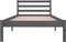 vidaXL - Bedframe - massief - grenenhout - grijs - 90x200 - cm
