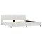 Bedframe kunstleer wit 180x200 cm