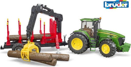 Bruder - John Deere 7930 with forestry trailer and 4 trunks (BR3054)