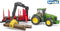 Bruder - John Deere 7930 with forestry trailer and 4 trunks (BR3054)
