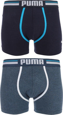 Puma athletic blocking boxer 2p - Sportonderbroek - Heren - blue - XL