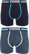 Puma athletic blocking boxer 2p - Sportonderbroek - Heren - blue - XL
