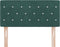 vidaXL - Hoofdbord - met - Kristalknoppen - Groen - 90 - cm - Velours