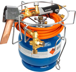 Sievert 2012 Pro 88/86 - Soldeerboutset - Gasfles 2 kg propaan - Slang 4 meter