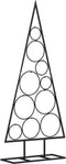 vidaXL - Kerstdecoratie - kerstboom - 90 - cm - metaal - zwart