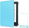 imoshion E-reader Hoesje - Geschikt voor Kobo Nia - Slim Soft Case Sleepcover Bookcase - Lichtblauw