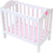 Angel Toys - houten poppenmeubel bedje verstelbaar - hout - wit/roze