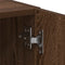 vidaXL - Wasmachinekast - 64x24x190 - cm - bewerkt - hout - bruin - eikenkleurig
