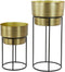 Light & Living Bloempot Nizi - Goud - Ø38cm - Modern - Kerst cadeau - Kerst cadeautjes - Cadeau vrouw - Cadeau man - Cadeau voor haar - Cadeau voor hem - Kerstcadeau - Kerst kado - Kado man - Kado vrouw