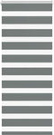 vidaXL - Zebra - rolgordijn - 60x150 - cm - stofbreedte - donkergrijs - 55,9 - cm