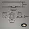 BRILONER - Set van 3 LED Inbouwspots - IP65 - Ø9 cm - 5W - 480 Lm - 3.000 K - zwart (3 stuks)