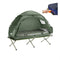 SoBuy OGS32-GR - Campingtent - Opblaasbaar met luchtmatras en tentdak - Donkergroen