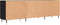 vidaXL - Tv-meubel - 150x30x50 - cm - bewerkt - hout - zwart