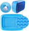 Happygetfit - Baby opblaasbaar zwembad, kleine Kiddie zwembad bad opvouwbare PVC rechthoekige familie douche zwembad draagbare reizen douche wastafel voor baby en kinderen grootte 120x70x35cm