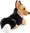 Trudi Classic Knuffel Hond Duitse Herder 35 cm - Hoge kwaliteit pluche knuffel - Knuffeldier voor jongens en meisjes - Bruin Zwart - 16x27x35 cm maat M