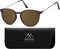 Montana S33F - Zonnebril - Ronde retro stijl - Bruin schildpad - Lensbreedte 50 mm