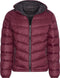 Cappuccino Italia Hooded Winter Jacket - Heren Jas - Polyester - Burgundy Rood - M