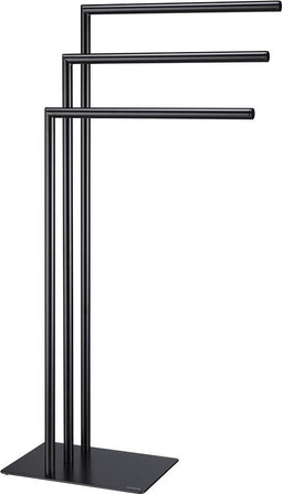 Sealskin Tube - Handdoekrek 3-armig vrijstaand - Geschikt voor 3 handdoeken - Zwart