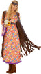 Dressforfun Mrs. Peacemaker - Vrouwenkostuum - Lange jurk met franjevest - Jaren 70 stijl