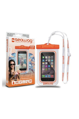 Seawag Waterdichte Telefoonhoes - Wit/Oranje Wit/Oranje
