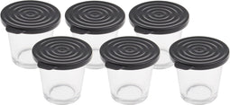 SEB - GLAZEN POTJES YOGHURTBEREIDER - SET 6ST - XA606000