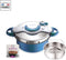 SEB P4705100 Snelkookpan Snelkookpan CLIPSOMINUT 'DUO - 5L - Alle kookplaten inclusief inductie - Frans fabricaat - Bleu Boréal