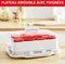 SEB Yoghurtmaker 12 potten 140 ml, Yoghurt en zelfgemaakte desserts, 5 automatische programma's, 100% BPA-vrij, Made in France YY5114FB