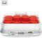 SEB Yoghurtmaker 12 potten 140 ml, Yoghurt en zelfgemaakte desserts, 5 automatische programma's, 100% BPA-vrij, Made in France YY5114FB