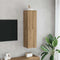 vidaXL - Tv-meubel - 30,5x30x110 - cm - bewerkt - hout - artisanaal - eikenkleur