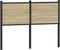 vidaXL - Hoofdbord - 120 - cm - bewerkt - hout - en - staal - sonoma - eikenkleurig