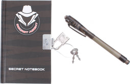 Secret Agent notitieblok met geheime pen 2 assorti
