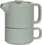 Secret de Gourmet 3 in 1 Theepot + Kopje + Onderzetter Keramiek - Mint Groen