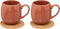 Secret de Gourmet Alicante 2 espresso tasjes - Rotan onderlegger - 10CL - Terra