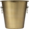 Secret de Gourmet Champagne & wijnfles koeler/ijsemmer - goud - RVS - 22 x 21 cm