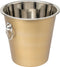 Secret de Gourmet Champagne & wijnfles koeler/ijsemmer - goud - RVS - 22 x 21 cm
