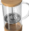 Secret de Gourmet French press cafetiere - glas/bamboe - 600 ml